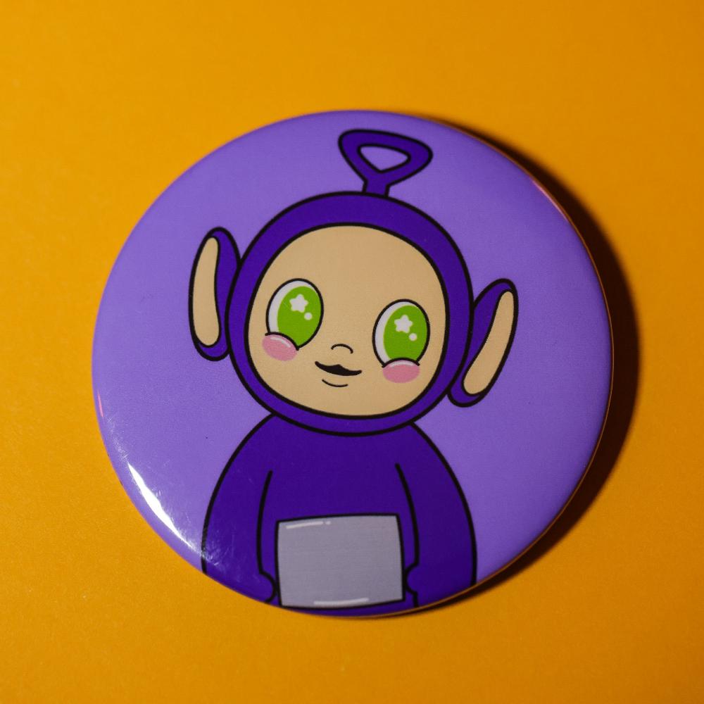 Teletubbies Kawaii Tinky Winky - Large Button