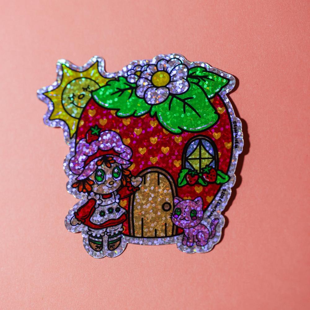 Berry, Custard, and Home - Glitter Sticker - Strawberry Shortcake™ ♥ SpooksieBoo®