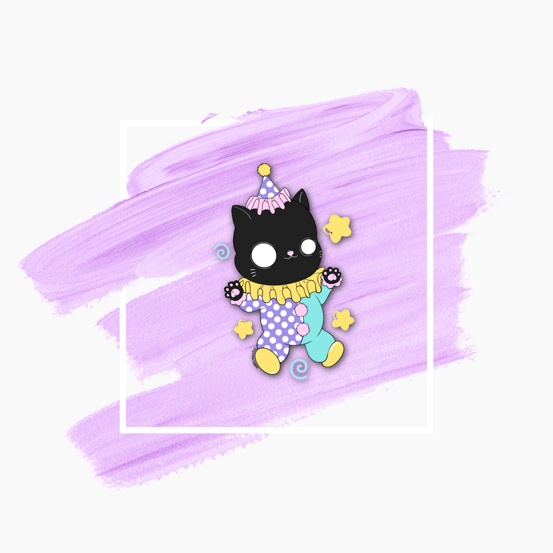 Vinyl Spooky Kitty Stickers