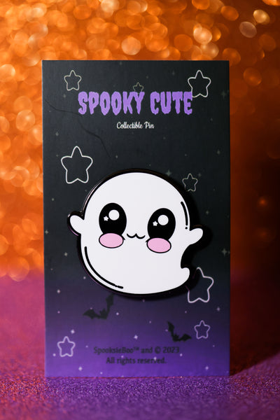 Cute Ghost Enamel Pin - Cute Halloween Collection