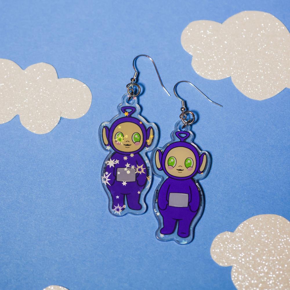 Teletubbies Kawaii Tinky-Winky - Earrings