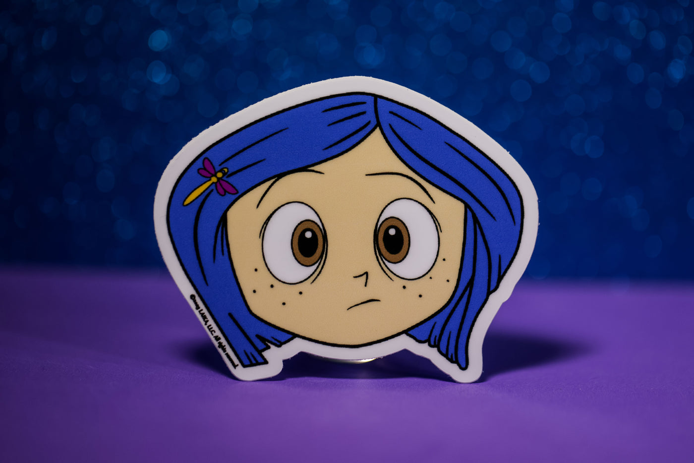 Puzzled Coraline Face - Sticker