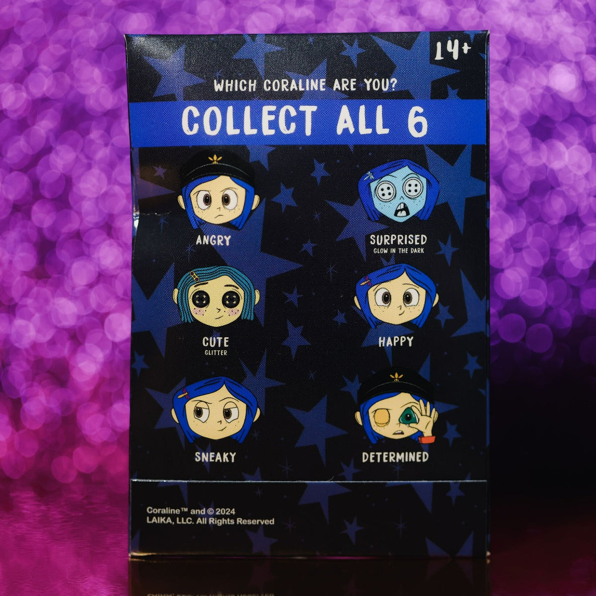 Coraline cheapest Glows in the Dark COMPLETE SET OF 6 enamel pins