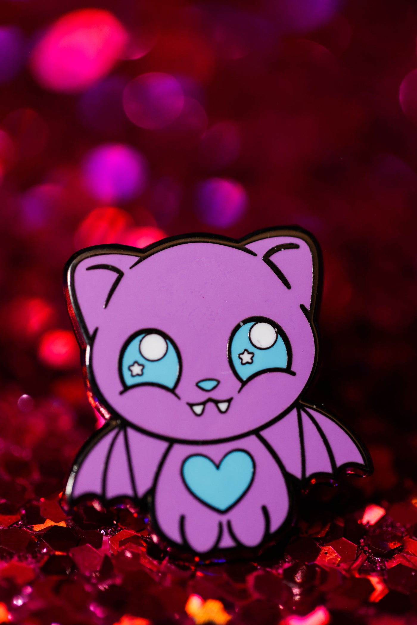 Bubble Gum Bat Cat Lace Charm - Cute Halloween Collection