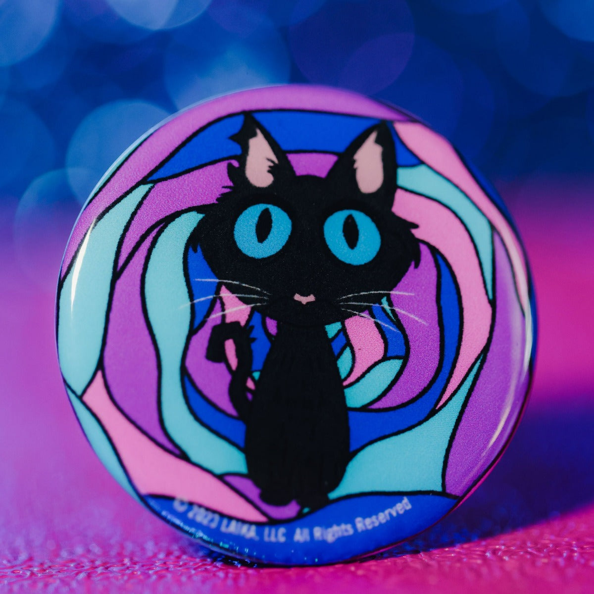 Coraline Cat Button