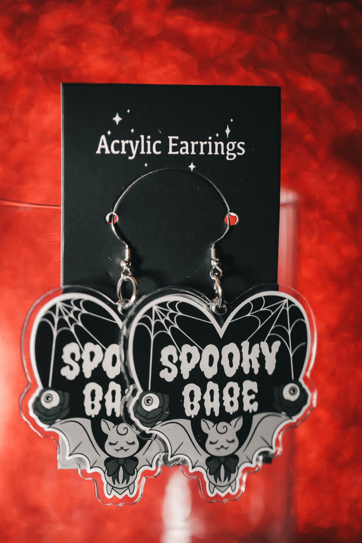 Spooky Babe - Acrylic Earrings