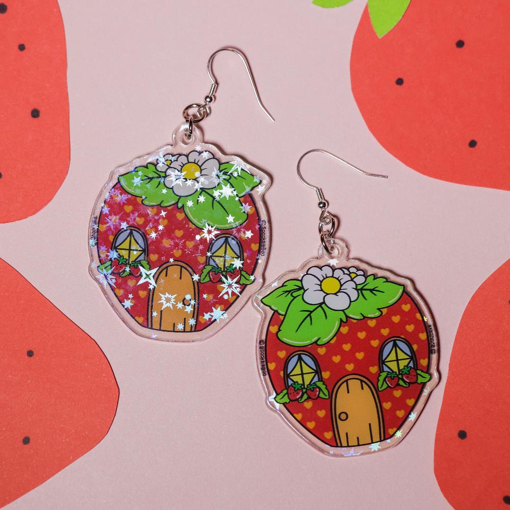 Strawberry Shortcake Home - Earrings - Strawberry Shortcake™ ♥ SpooksieBoo™