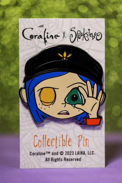 Determined Coraline Face - Enamel Pin