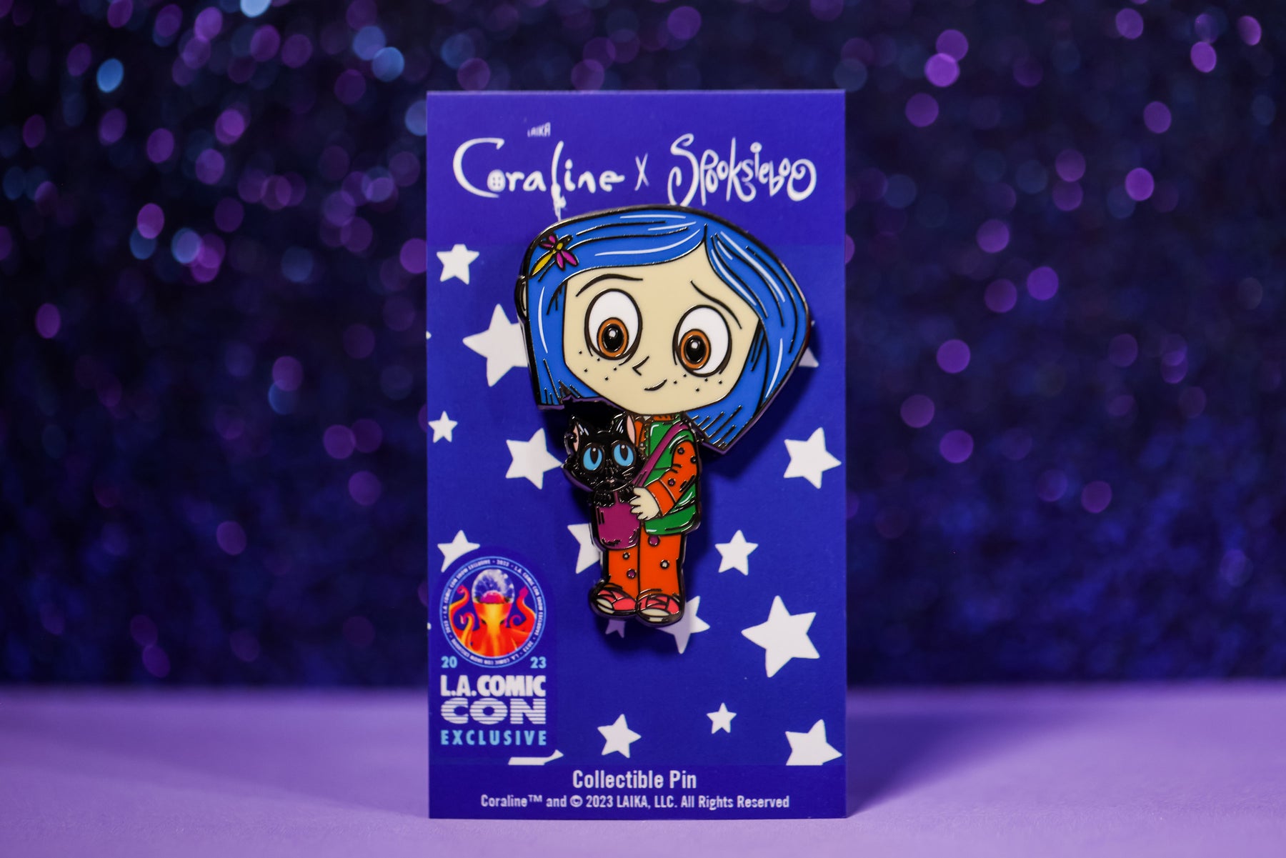 Coraline And Cat Lacc Exclusive Enamel Pin Spooksieboo® 0715