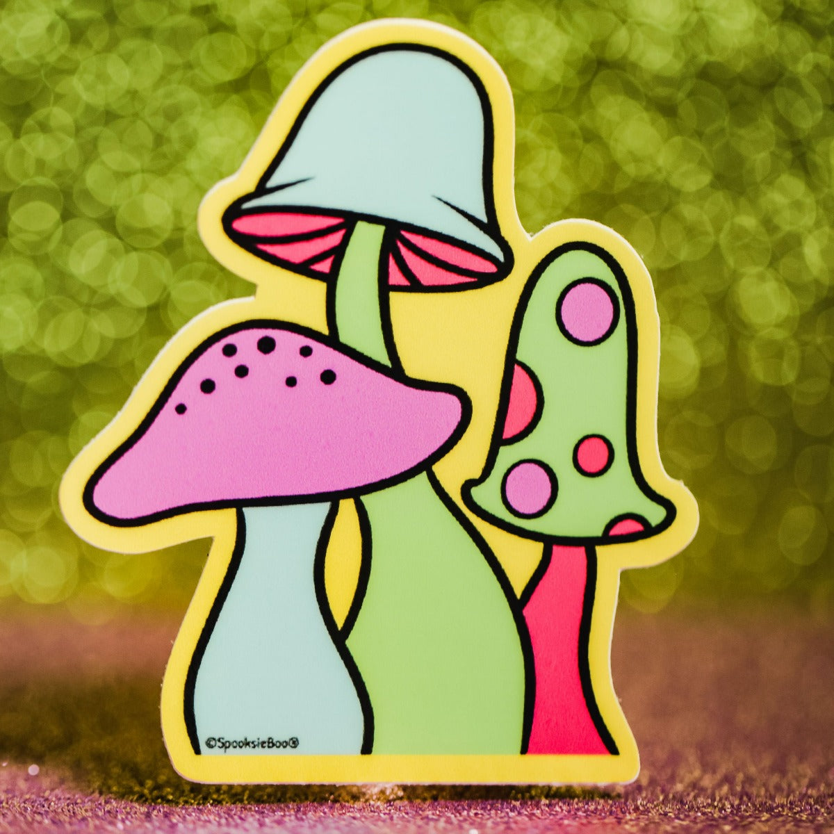 Neon Mushrooms - Sticker