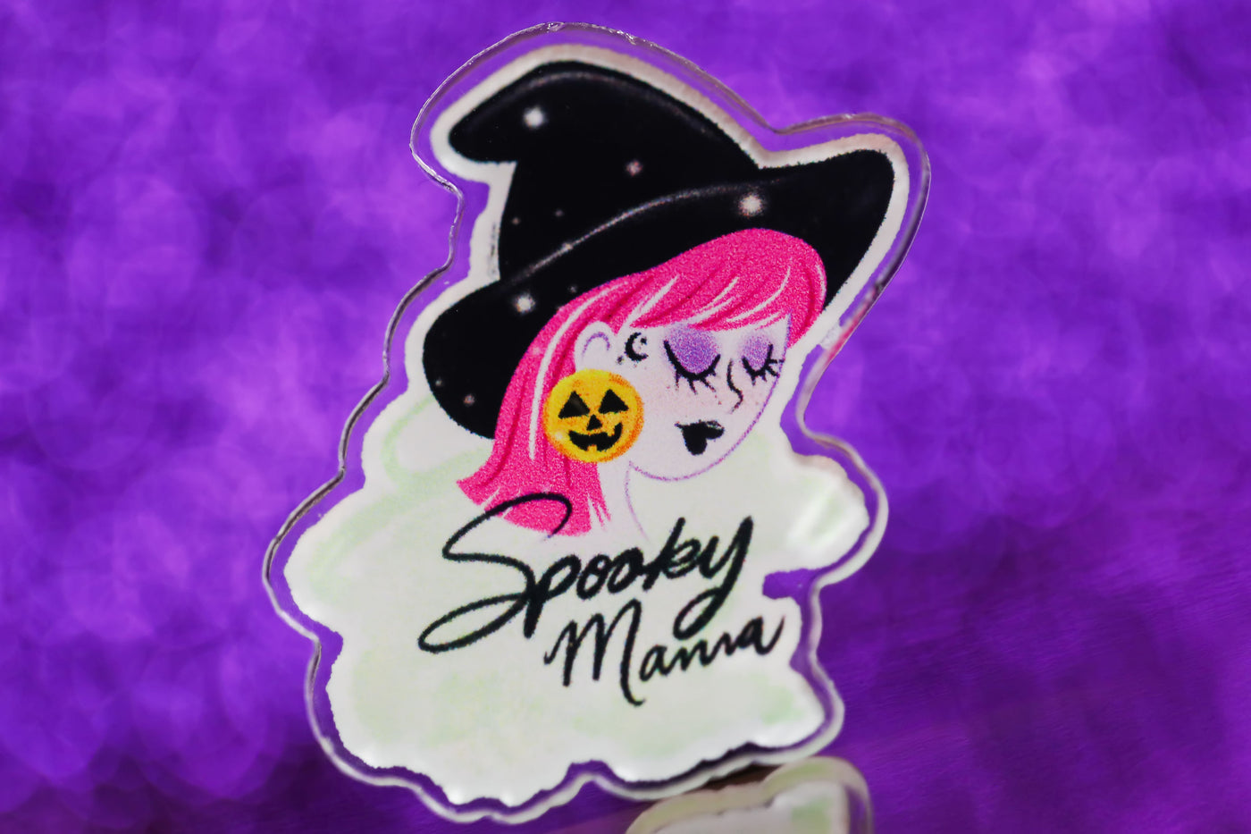 Spooky Mama Acrylic Pin