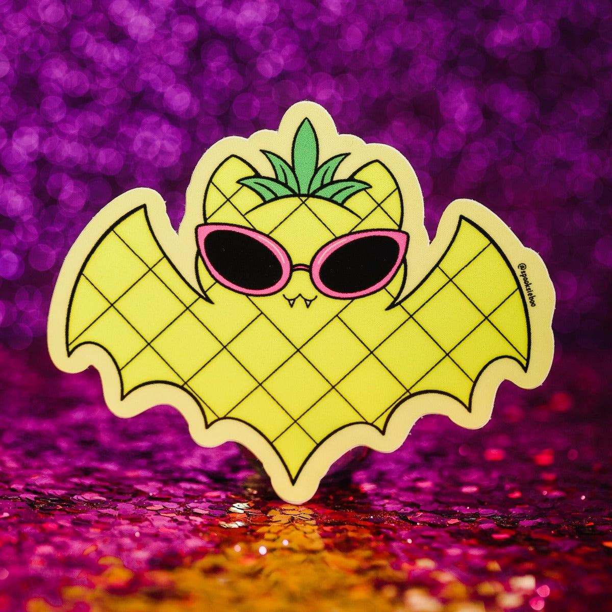 Pineapple Fruit Bat - Sticker