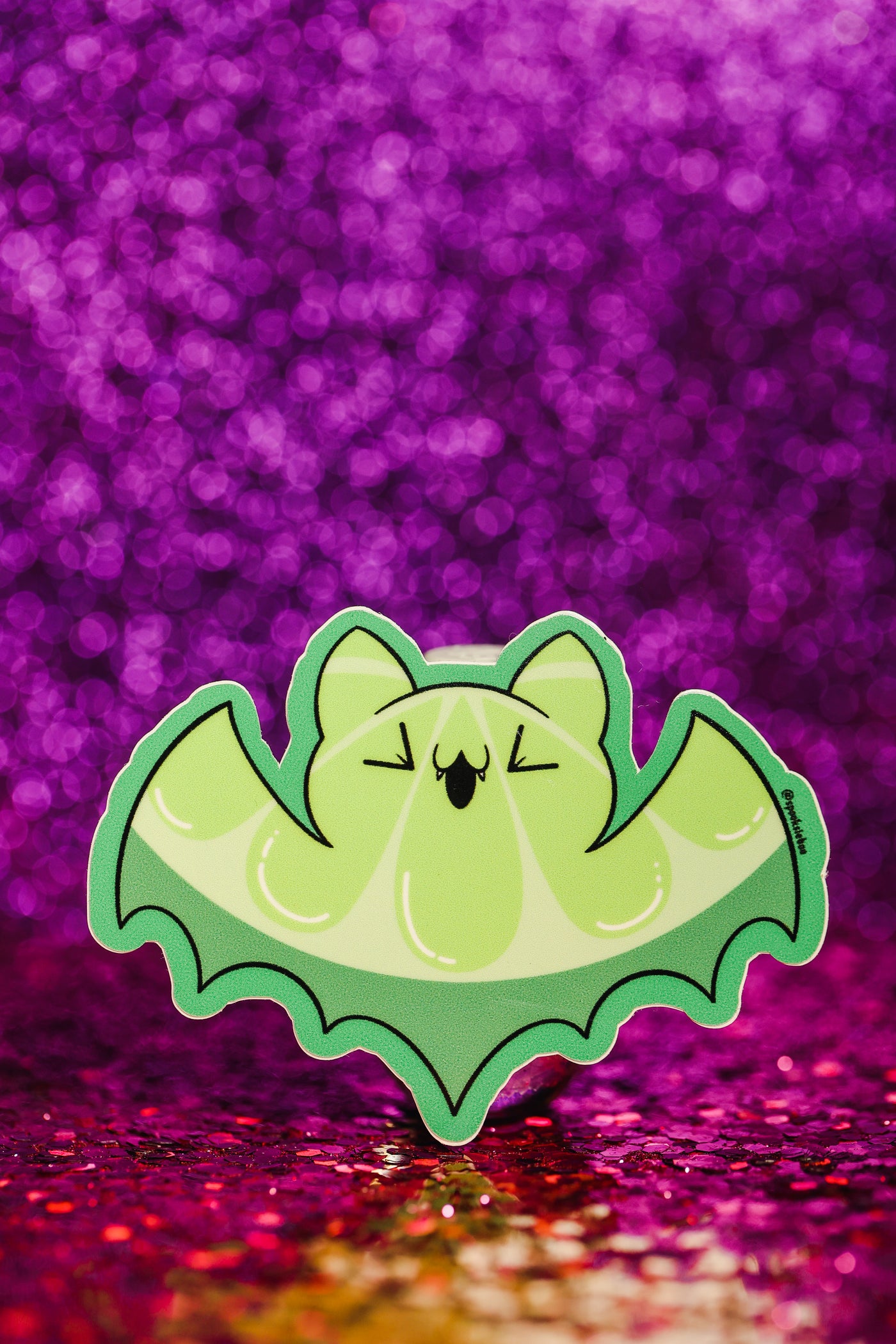 Lime Fruit Bat - Sticker