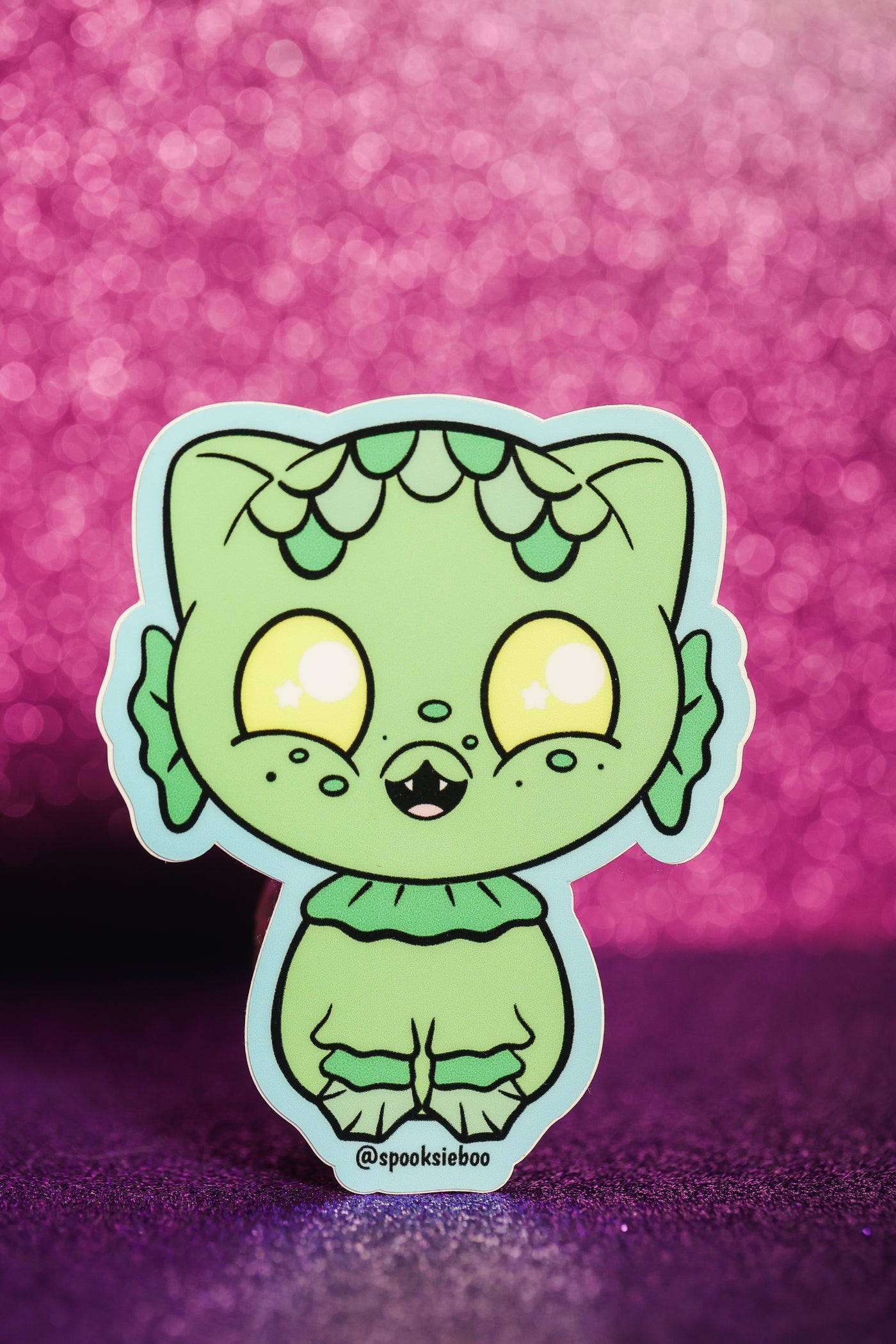 Fin Kitty Trick-Or-Treater - Sticker