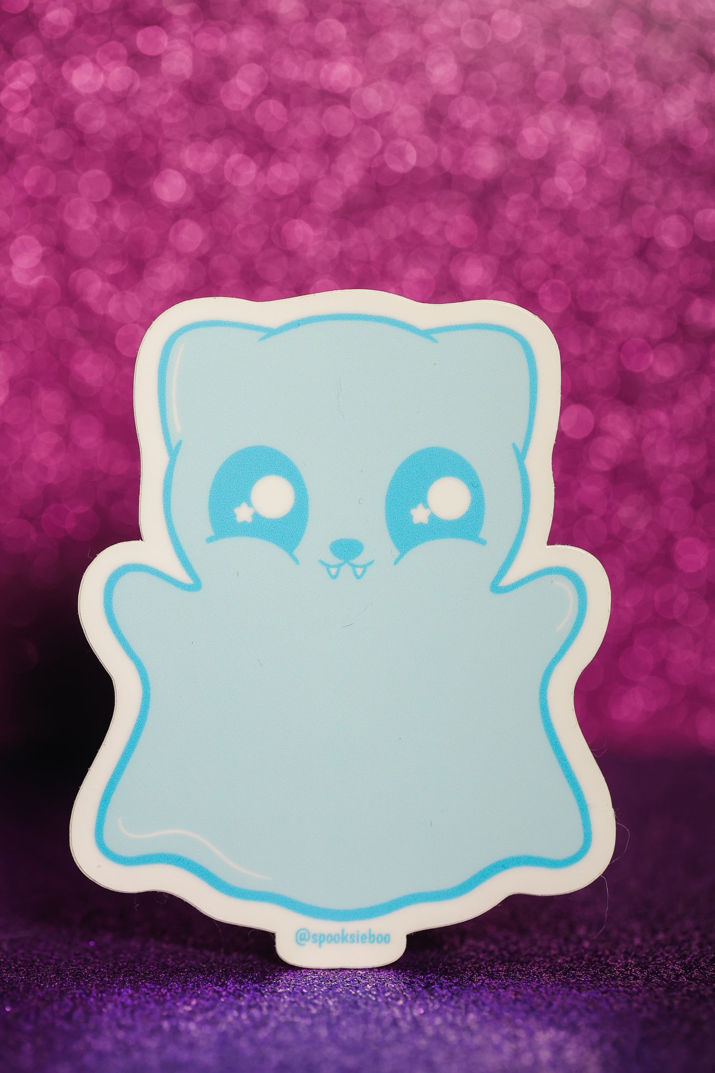 Ghostly Kitty Trick-Or-Treater - Sticker