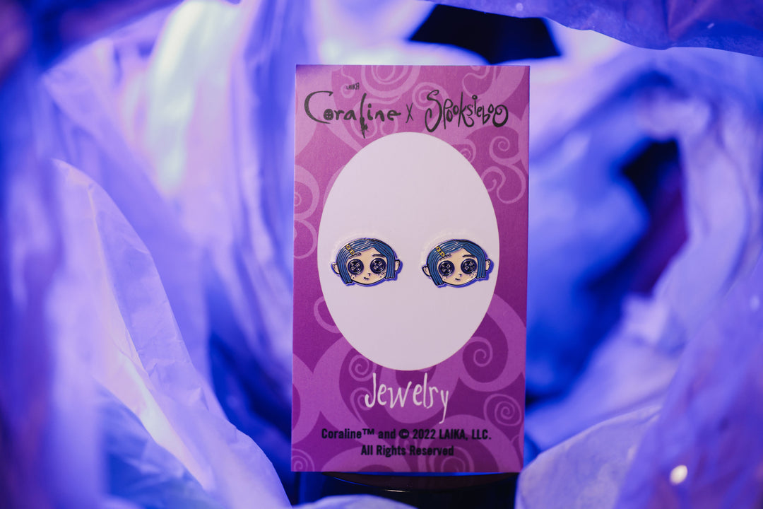 Coraline Doll - Stud Earrings