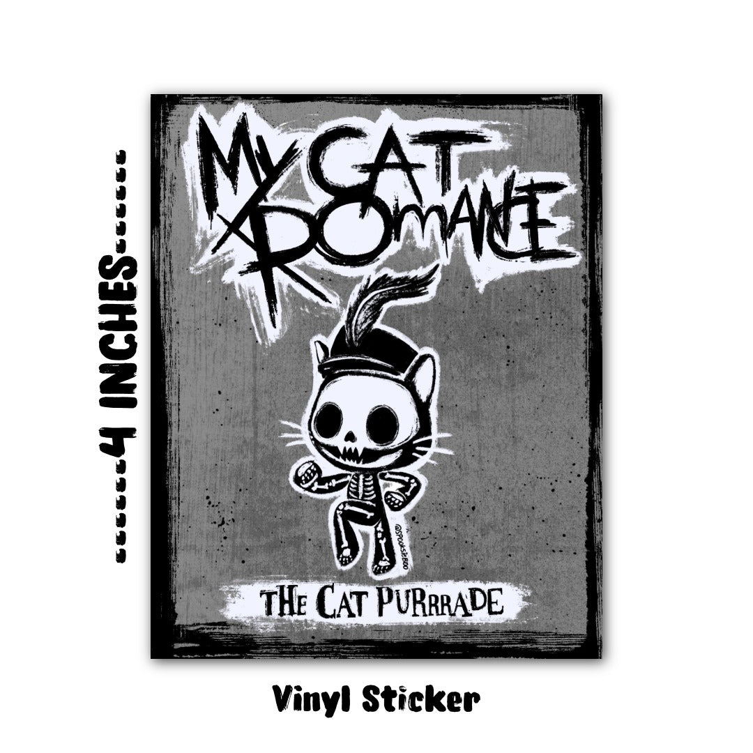Cat Purrrade  4” Vinyl Sticker