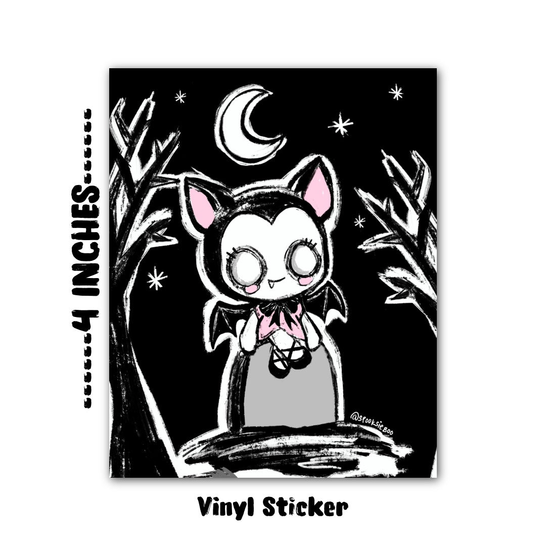 Little Bat Girl 4” Vinyl Sticker