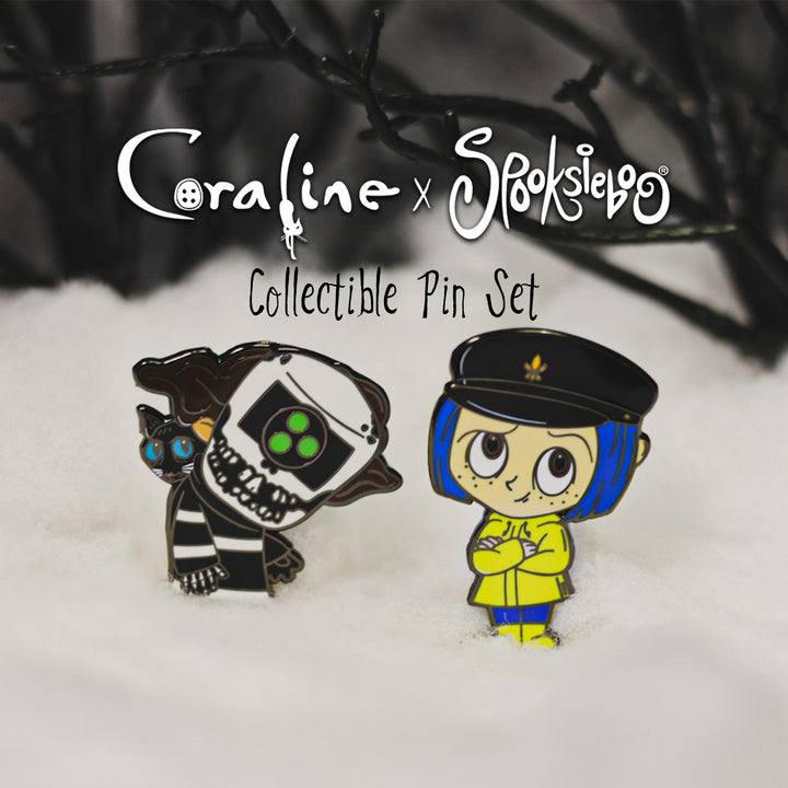 Coraline and Wybie SDCC Exclusive - Enamel Pin Set