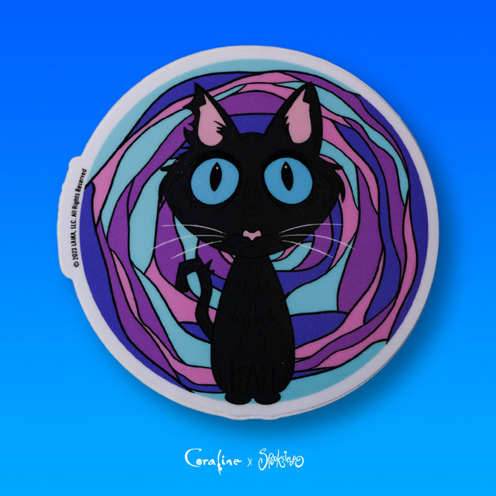 Coraline Cat- Sticker