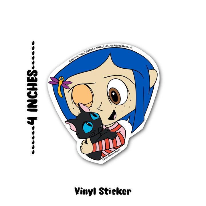Coraline: Cat Love Sticker