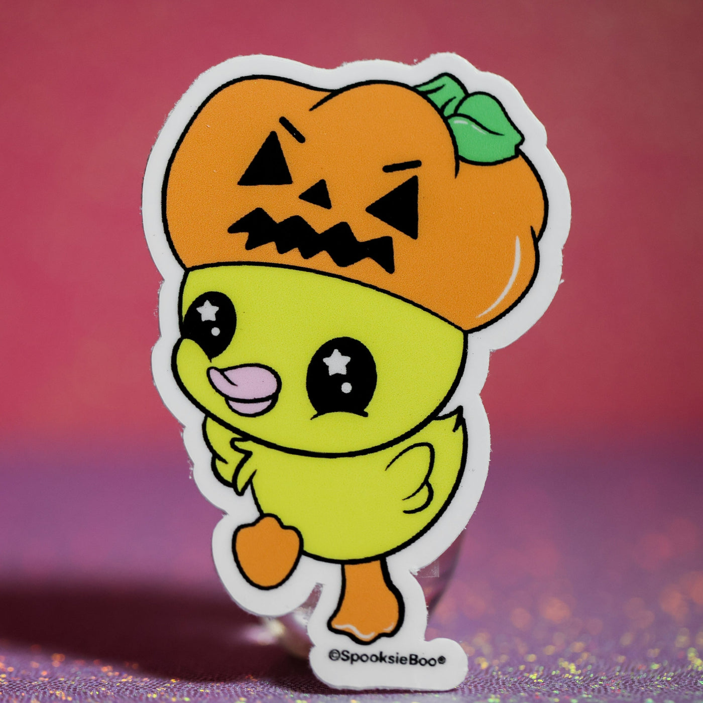 Halloweenie Duck - Sticker