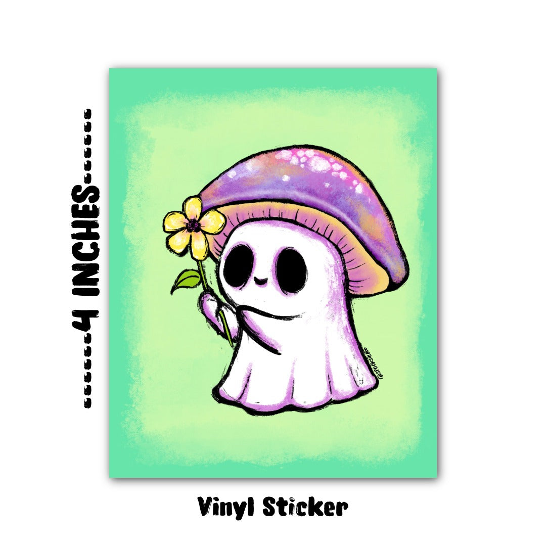 Mushy Ghost 4” Vinyl Sticker