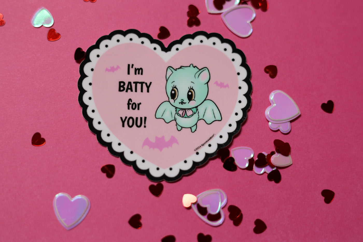 Batty Valentine - Sticker