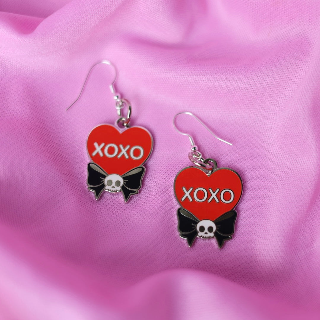 XOXO Enamel Earrings