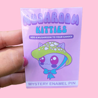 Mystery Enamel Pin - Mushroom Kitties Collection