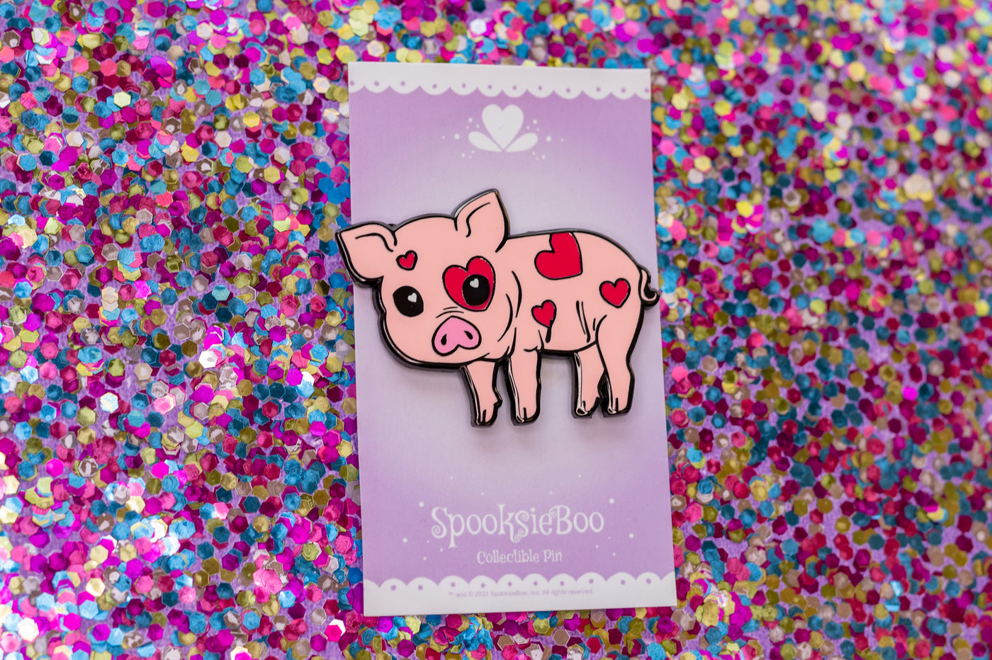 Pastel Halloween - Positive Pig Enamel Pin