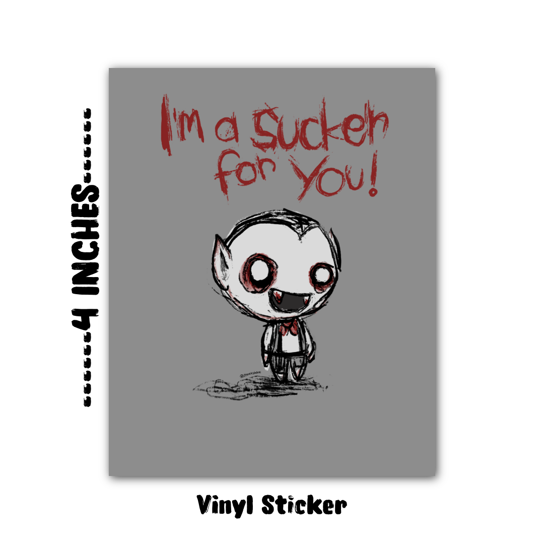 Sucker for You 4” Vinyl Sticker