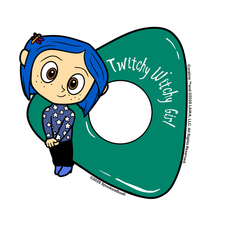 Coraline: Twitchy Witchy Girl Sticker