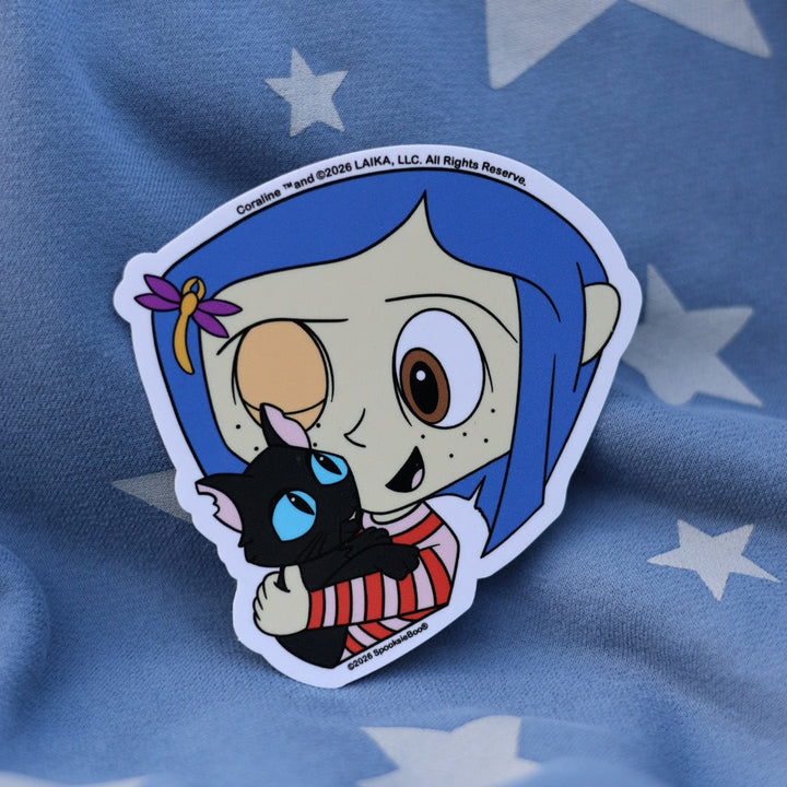 Coraline: Cat Love Sticker