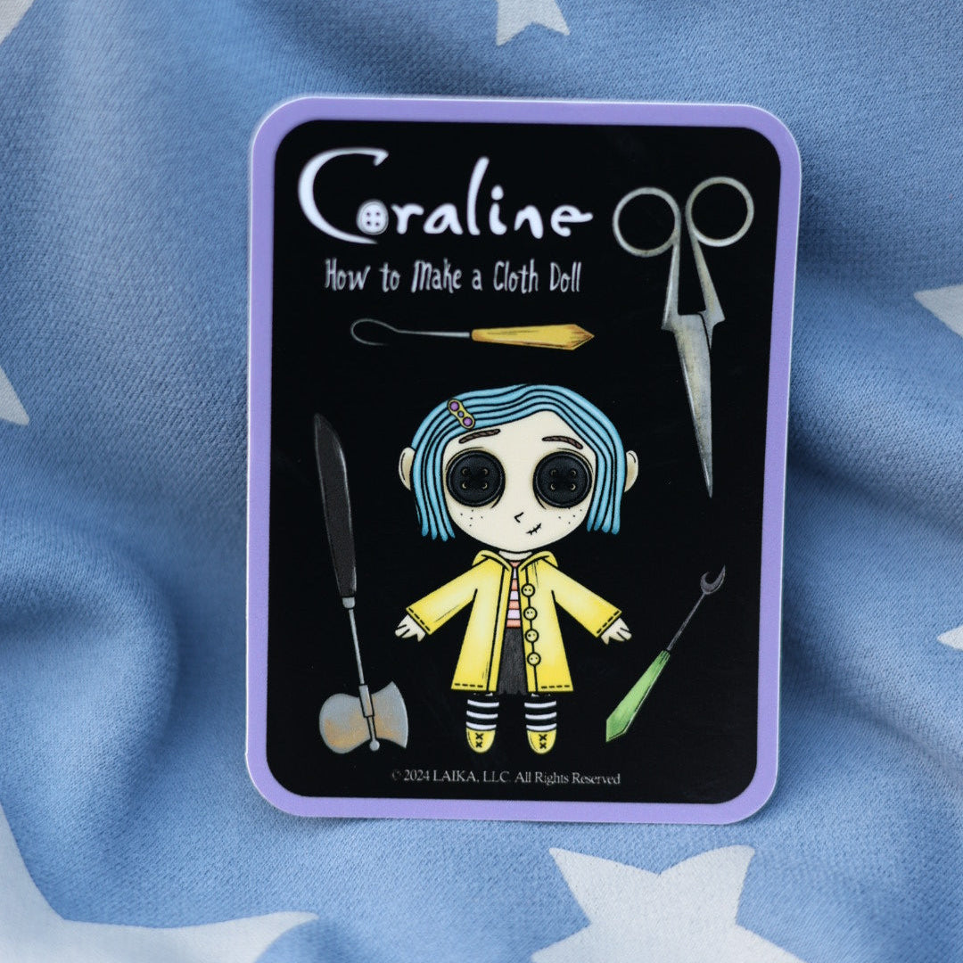 Coraline Doll and Tools Sticker