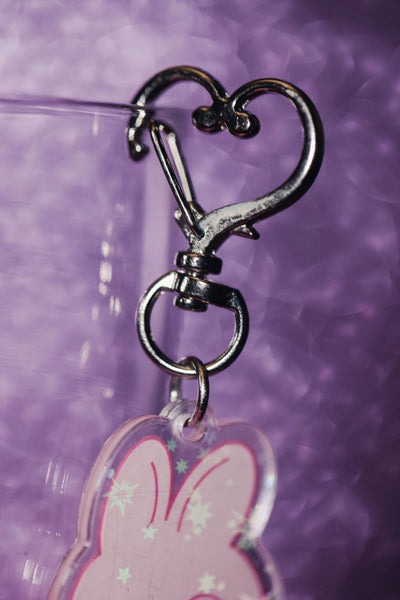 Strawberry Bunny Keychain - Spooky and Kawaii Bunnies Collection