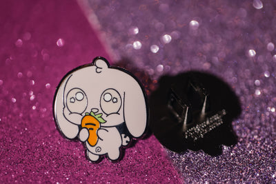 Carrot Bunny Lace Charm - Spooky and Kawaii Bunnies Collection