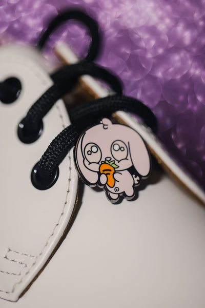 Carrot Bunny Lace Charm - Spooky and Kawaii Bunnies Collection