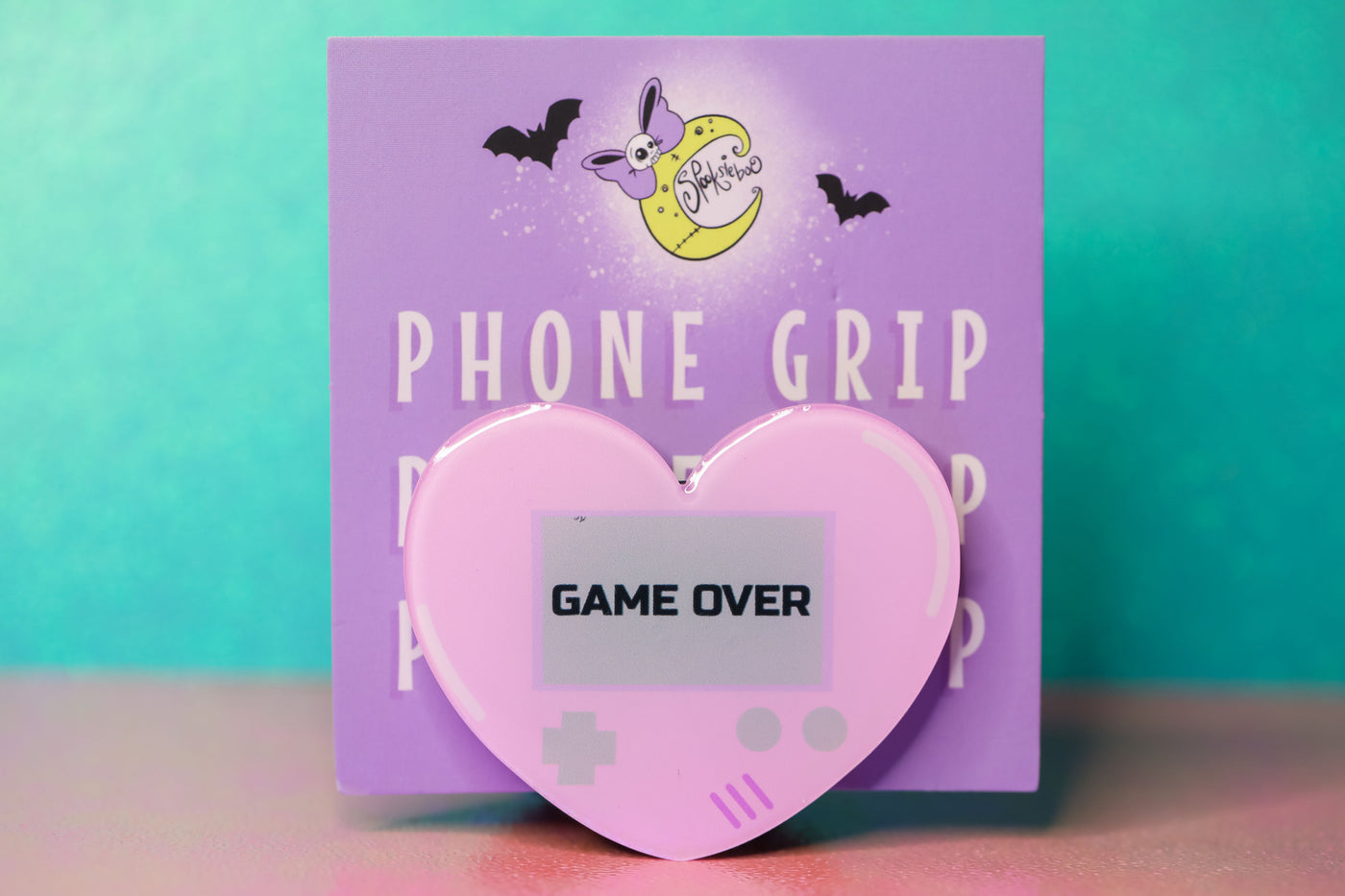 Heart Game Over Phone Grip