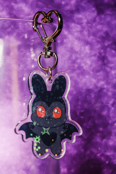 Cherry Bunny Keychain - Spooky and Kawaii Bunnies Collection