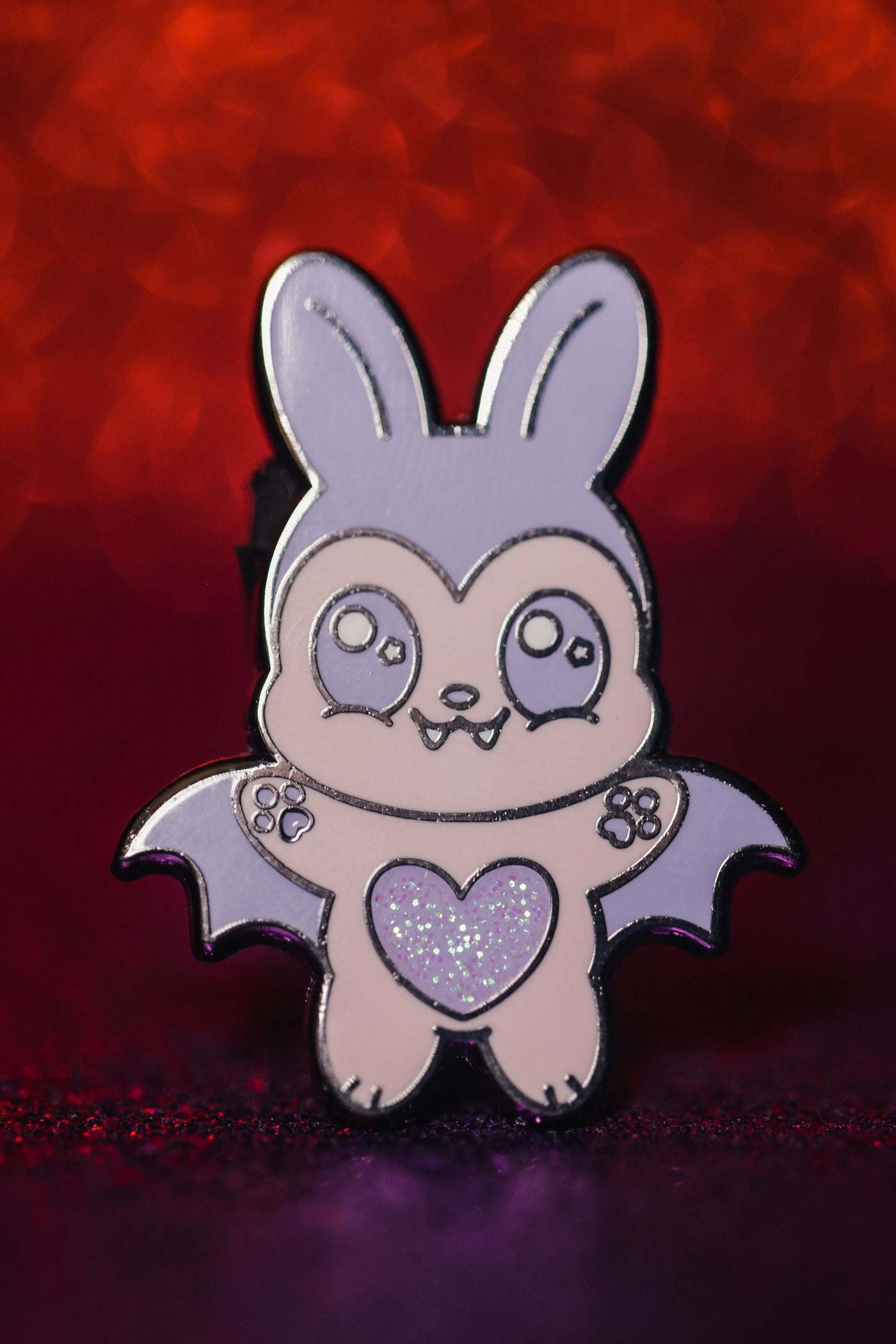 Lollipop Bunny Enamel Pin - Spooky and Kawaii Bunnies Collection