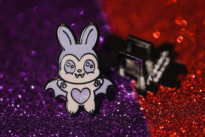 Lollipop Bunny Lace Charm - Spooky and Kawaii Bunnies Collection