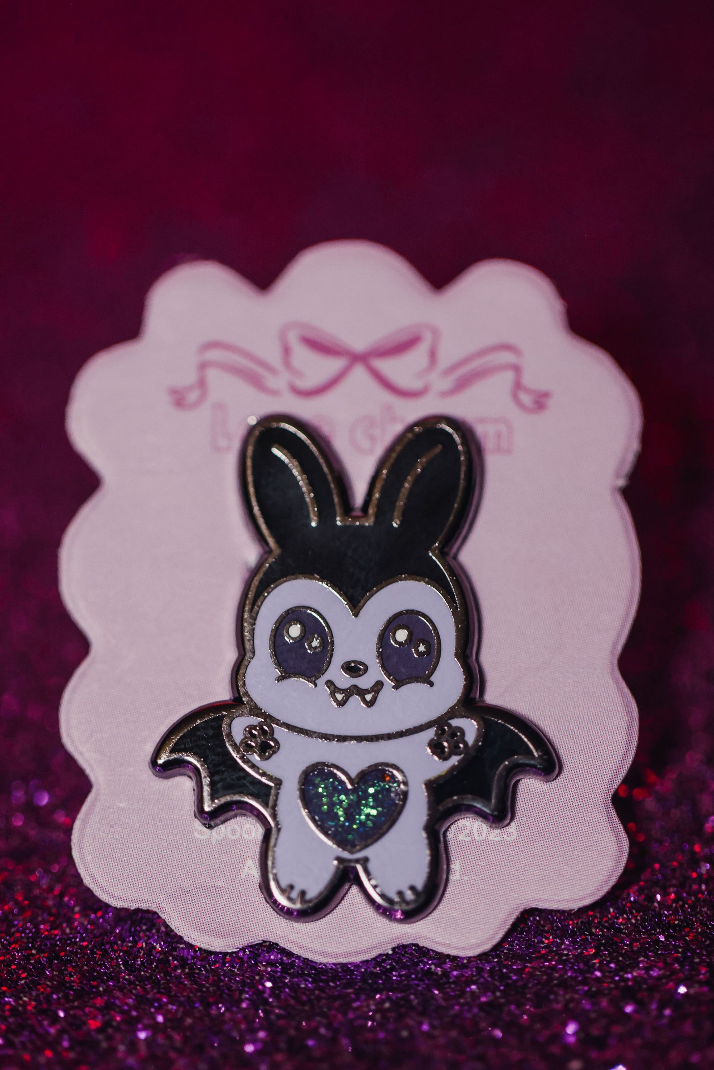 Berry Bunny Lace Charm - Spooky and Kawaii Bunnies Collection