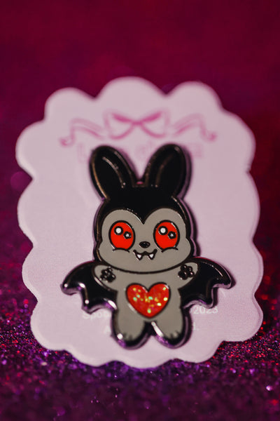 Cherry Bunny Lace Charm - Spooky and Kawaii Bunnies Collection