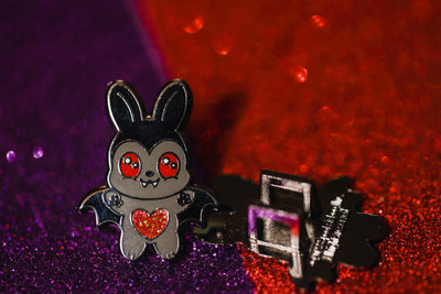 Cherry Bunny Lace Charm - Spooky and Kawaii Bunnies Collection
