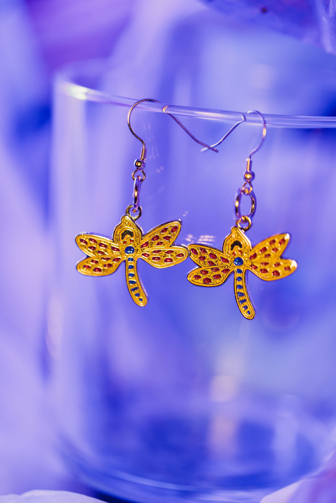 Coraline Dragonfly - Enamel Earrings