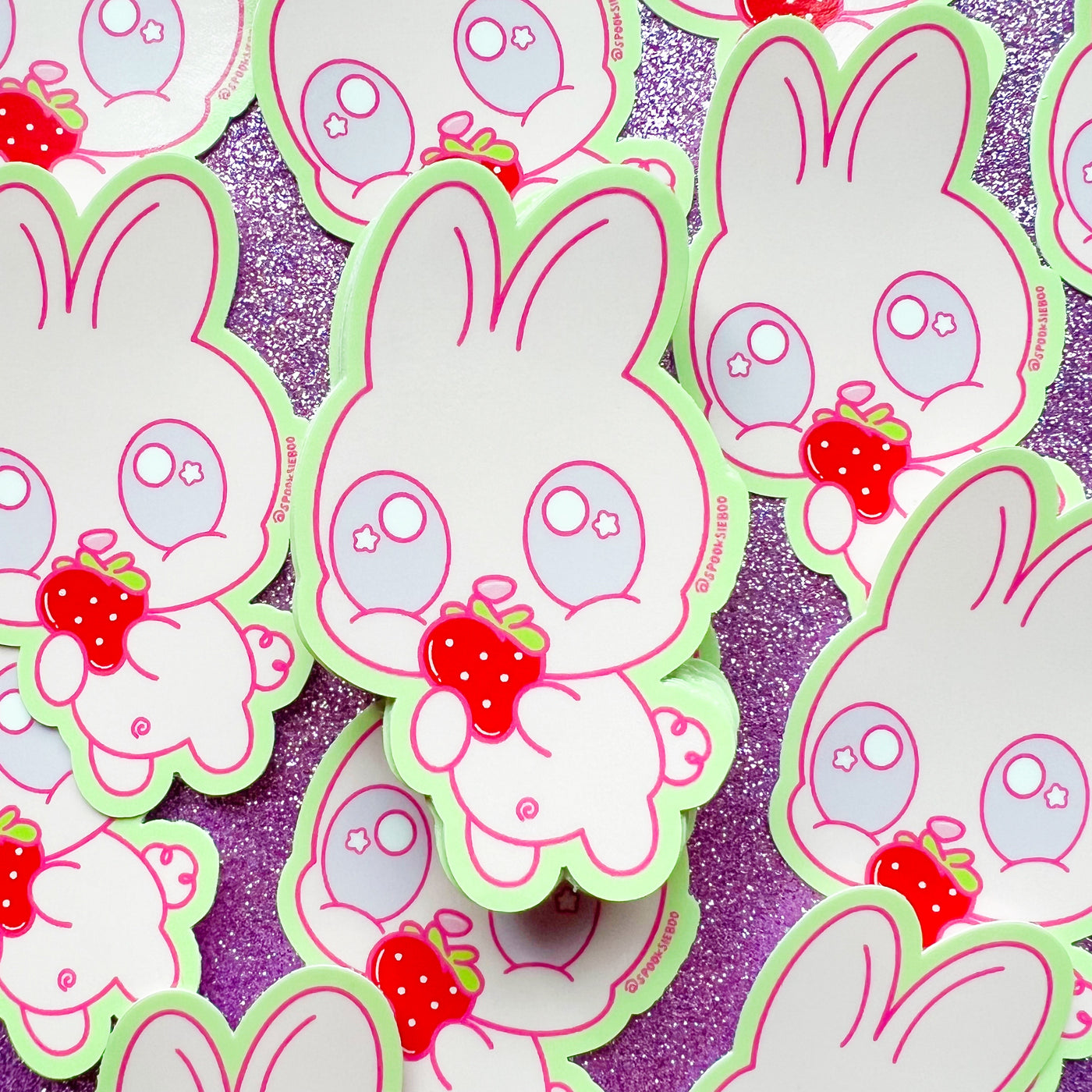 Strawberry Bunny - Sticker