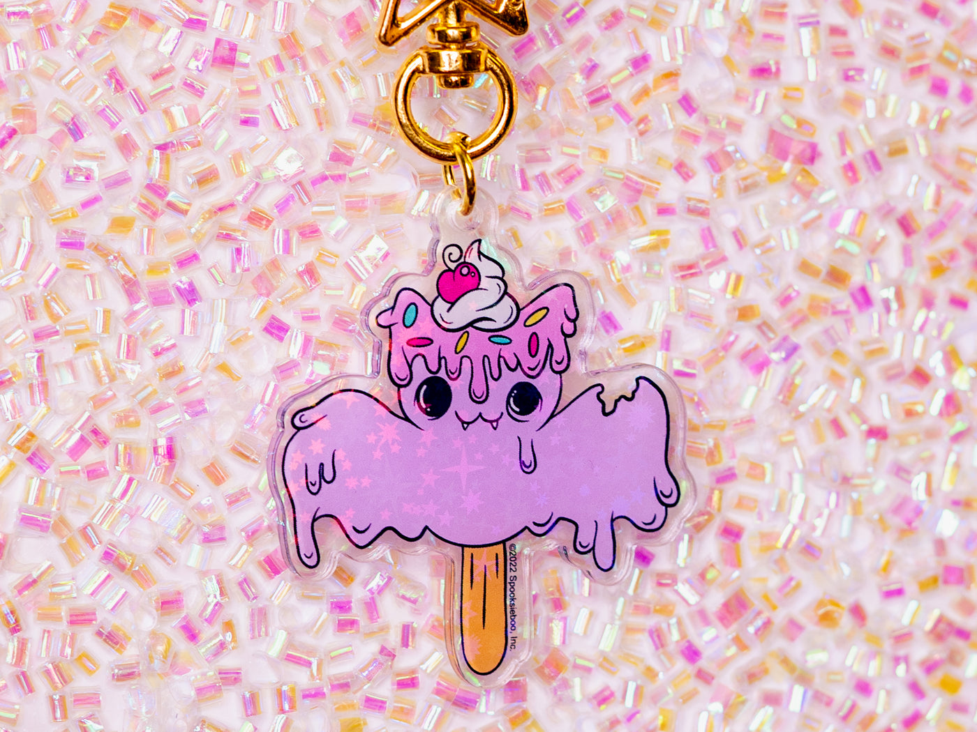 Pastel Halloween - Batsicle Keychain
