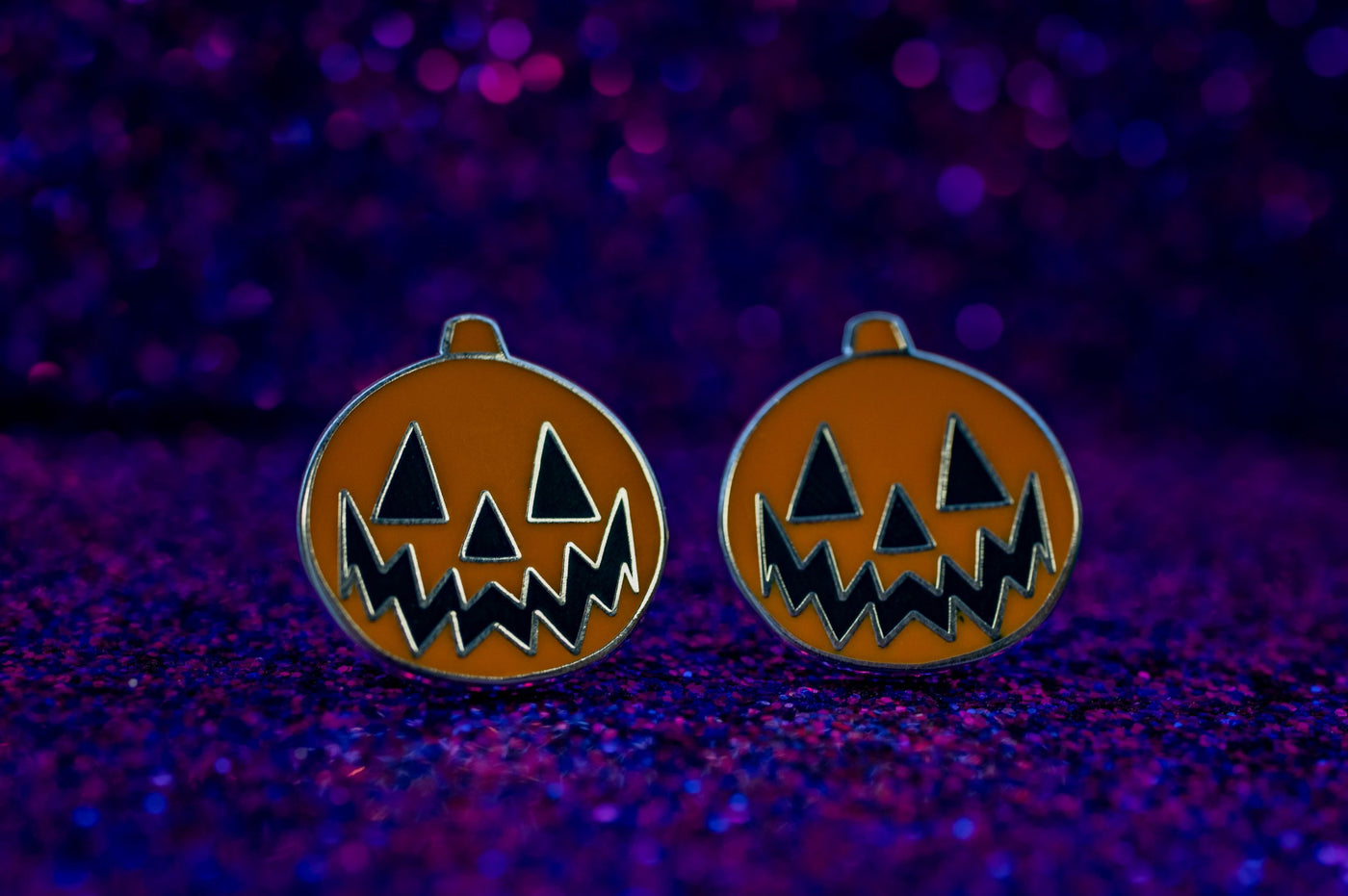 Classic Pumpkin Stud Earrings - Halloween 365 Collection