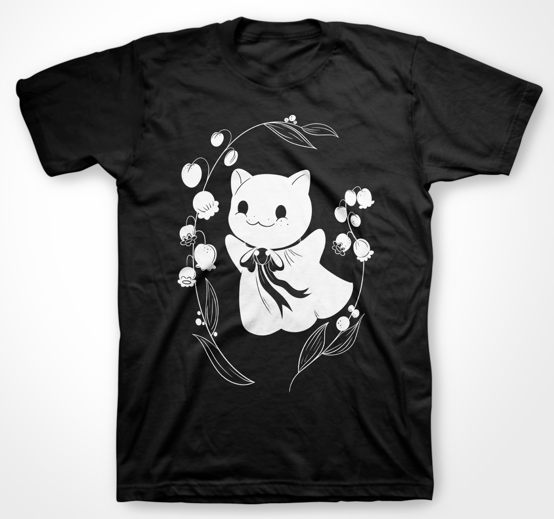 Garden Ghost Kitty - T-Shirt